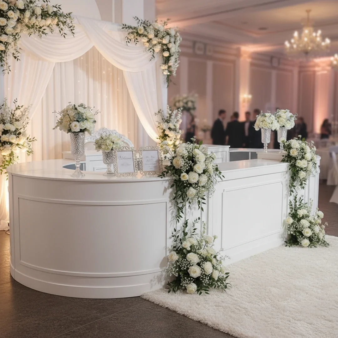 Eine Hochzeit in Weiß